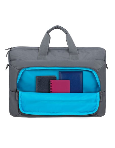 Geantă pentru Laptop RivaCase 7531, 16", Poliester RPET ECO-FRIENDLY, Gri