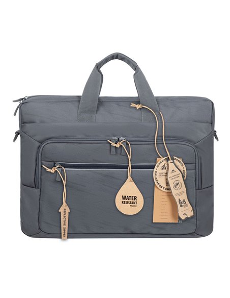 Geantă pentru Laptop RivaCase 7531, 16", Poliester RPET ECO-FRIENDLY, Gri