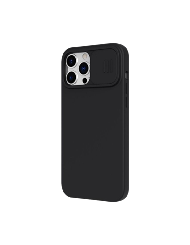 Husă Nillkin iPhone 13 Pro, CamShield Silky Magnetic Silicone, Elegant Black