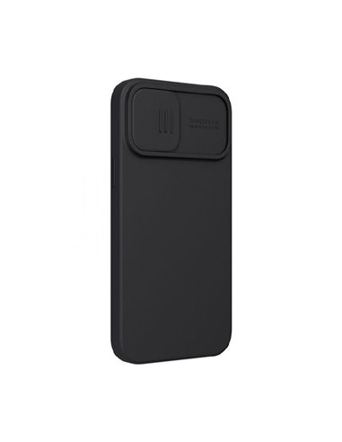 Husă Nillkin iPhone 13 Pro, CamShield Silky Magnetic Silicone, Elegant Black