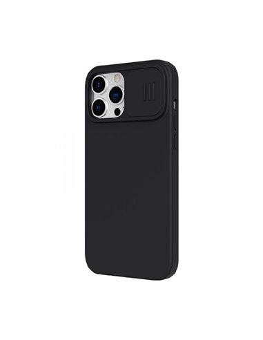 Husă Nillkin iPhone 13 Pro, CamShield Silky Magnetic Silicone, Elegant Black