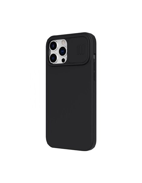 Husă Nillkin iPhone 13 Pro, CamShield Silky Magnetic Silicone, Elegant Black