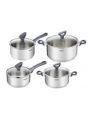 Набор кастрюль Tefal G712S855, Нержавеющая сталь