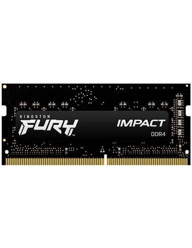 Оперативная память Kingston FURY Impact, DDR4 SDRAM, 3200 МГц, 8Гб, KF432S20IB/8