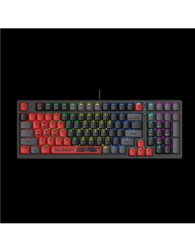 Клавиатура Bloody S98 Sports, Проводное, Красный