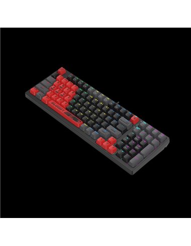 Tastatură Bloody S98 Sports, Cu fir, Roșu