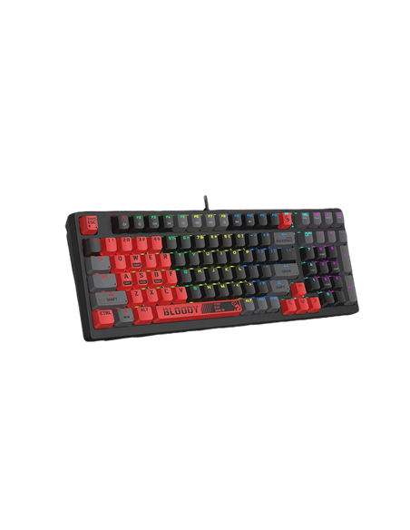 Клавиатура Bloody S98 Sports, Проводное, Красный