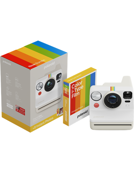 Фотоаппарат моментальной печати Polaroid Now Gen 3 + Color Film Bundle, Белый