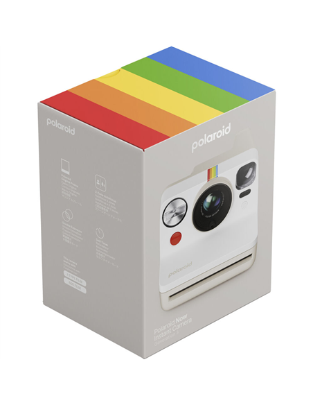 Cameră Foto Polaroid Now Gen 3 + Color Film Bundle, Alb