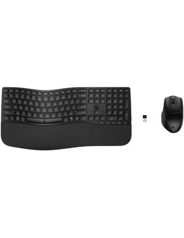Клавиатура и мышь HP 680, Беспроводное, Чёрный