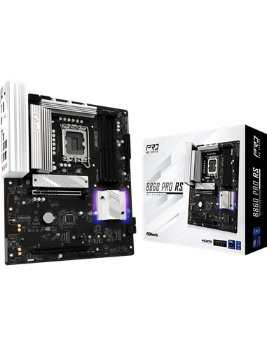 Placă de bază ASRock B860 Pro RS, LGA1851, Intel B860, ATX