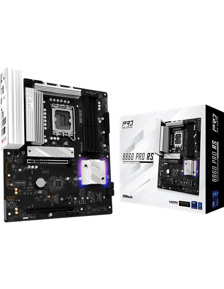 Placă de bază ASRock B860 Pro RS, LGA1851, Intel B860, ATX