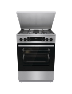 Комбинированная плита Gorenje GKS6C71XF, Нержавеющая сталь