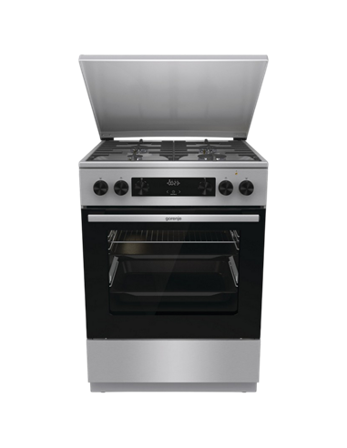 Комбинированная плита Gorenje GKS6C71XF, Нержавеющая сталь