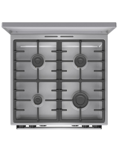 Комбинированная плита Gorenje GKS6C71XF, Нержавеющая сталь