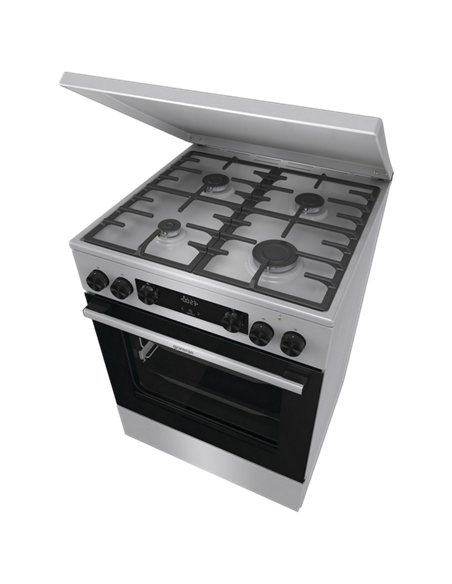 Комбинированная плита Gorenje GKS6C71XF, Нержавеющая сталь