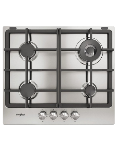 Газовая варочная панель Whirlpool TKRL 661 IX, Нержавеющая сталь