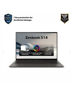 Laptop 14" ASUS Zenbook S 14 OLED UX5406SA, Zumaia Gray, Intel Core Ultra 7 258V, 32GB/1024GB, Windows 11 Home