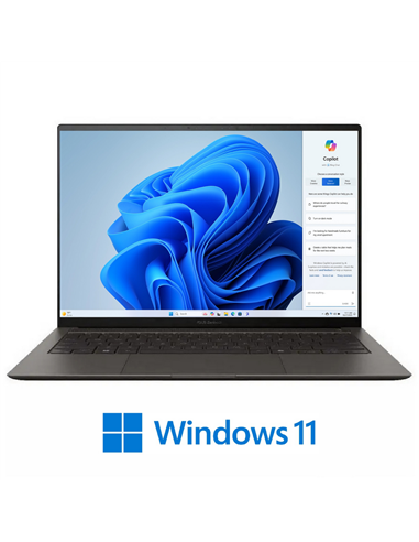 Ноутбук 14" ASUS Zenbook S 14 OLED UX5406SA, Zumaia Gray, Intel Core Ultra 7 258V, 32Гб/1024Гб, Windows 11 Home
