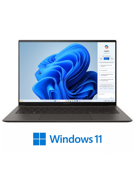 Ноутбук 14" ASUS Zenbook S 14 OLED UX5406SA, Zumaia Gray, Intel Core Ultra 7 258V, 32Гб/1024Гб, Windows 11 Home