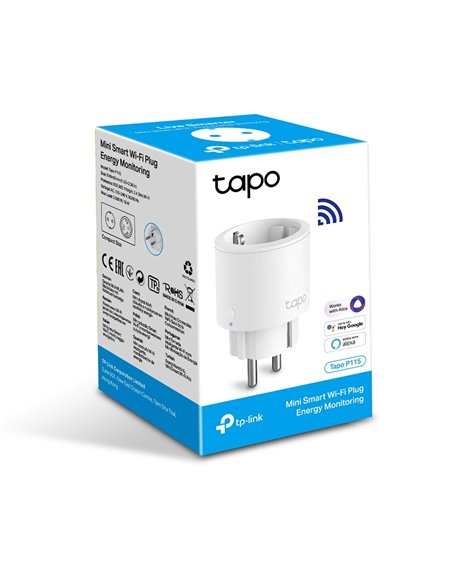 Умная розетка TP-LINK Tapo P115, Белый