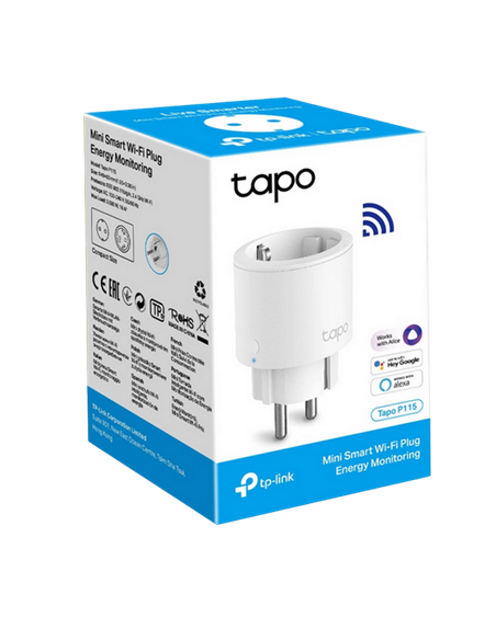 Priză inteligentă TP-LINK Tapo P115, Alb