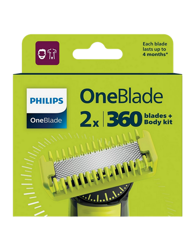 Lamă de schimb pentru aparatul de ras electric Philips QP624/50, Negru | Galben