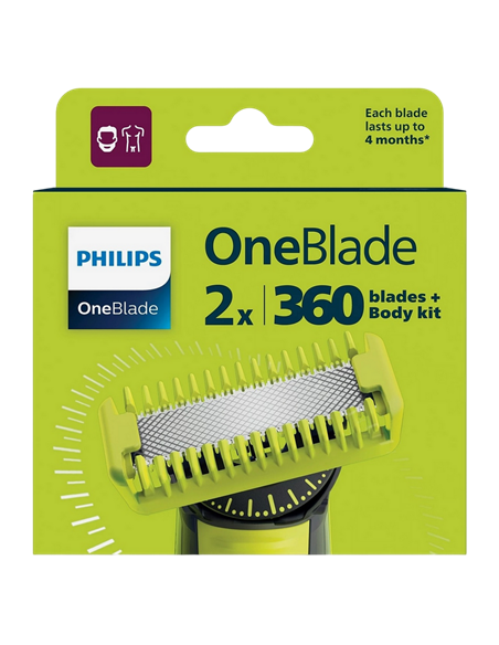 Lamă de schimb pentru aparatul de ras electric Philips QP624/50, Negru | Galben
