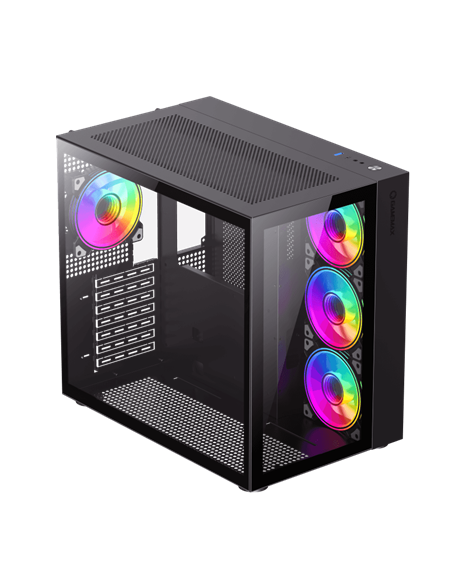 Carcasă PC Gamemax Infinity, Midi-Tower, Fără PSU, Negru