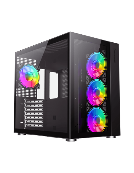 Carcasă PC Gamemax Infinity, Midi-Tower, Fără PSU, Negru