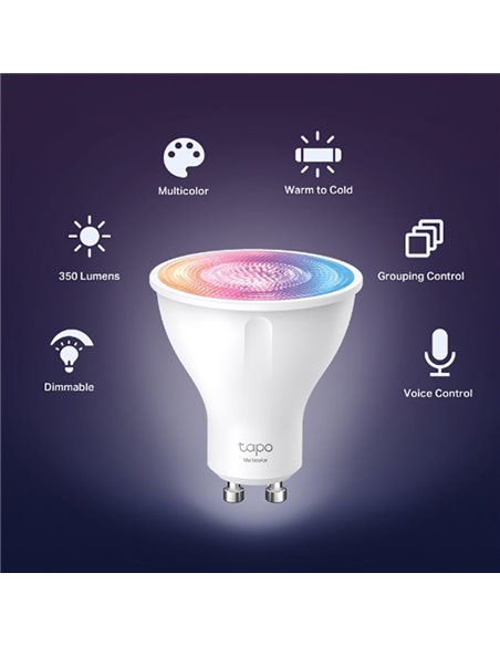 Bec cu LED TP-LINK Tapo L630, GU10, Multicolor