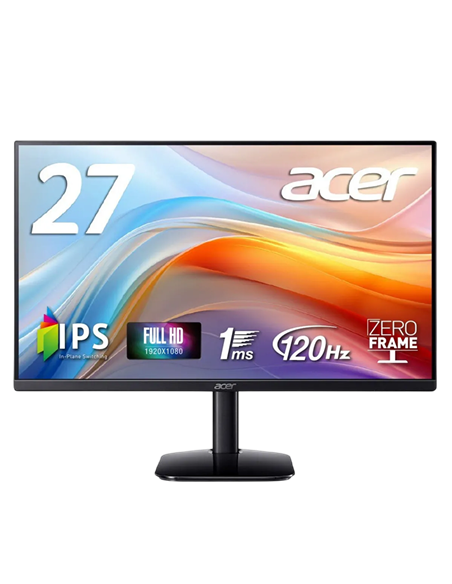 27" Monitor Acer KA272G0bi, IPS 1920x1080 FHD, Negru