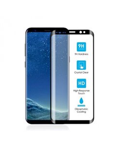 Защитное стекло Cellularline Tempered Glass - Samsung Galaxy S9+, Чёрный 2