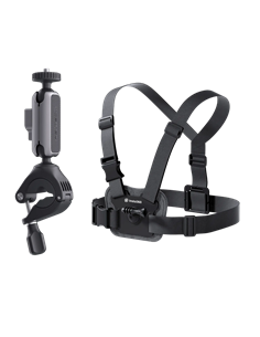 Suport pe volan și piept Insta360 Bike Bundle V2, Negru