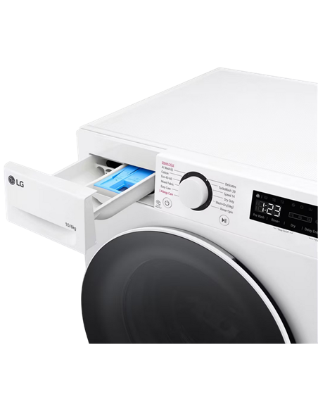 Mașină de spălat cu uscător LG F4DR510S0W, 10kg, Alb