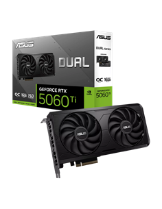 Видеокарта ASUS DUAL-RTX5060TI-O16G-EVO, 16 ГБ GDDR7 128бит