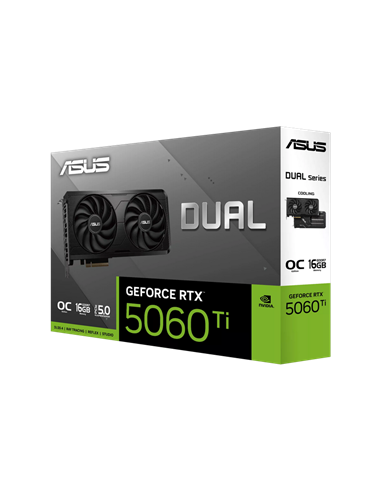 Видеокарта ASUS DUAL-RTX5060TI-O16G-EVO, 16 ГБ GDDR7 128бит