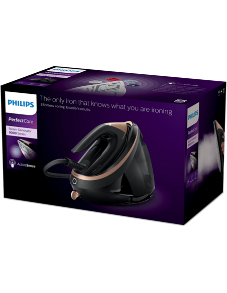 Fier de călcat cu generator de abur Philips PSG9040/80, 3100W, Negru | Bronz