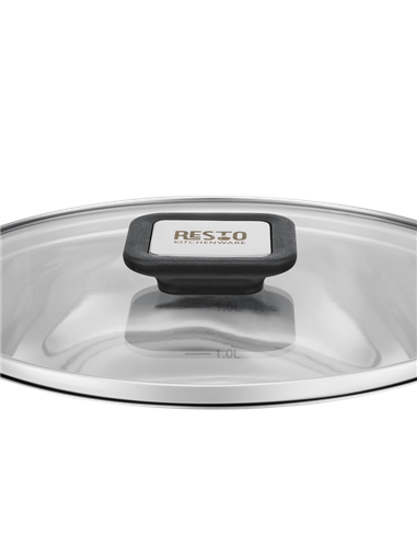 Кастрюля RESTO 92203, 3,2л, Нержавеющая сталь