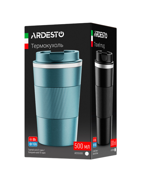 Cană termos Ardesto AR2650GT, 0,5L, Verde