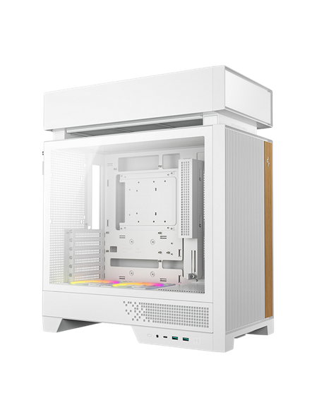 Carcasă PC Deepcool CL660 WH, Midi-Tower, Fără PSU, Alb