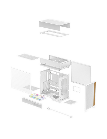 Компьютерный корпус Deepcool CL660 WH, Midi-Tower, Без блока питания, Белый