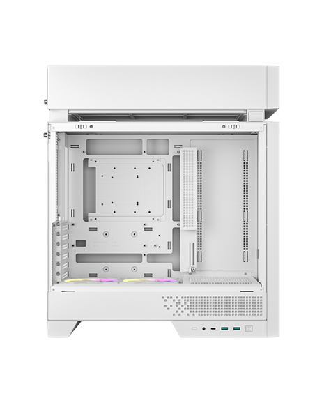 Carcasă PC Deepcool CL660 WH, Midi-Tower, Fără PSU, Alb