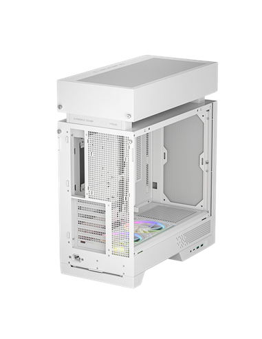 Carcasă PC Deepcool CL660 WH, Midi-Tower, Fără PSU, Alb