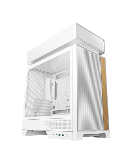 Carcasă PC Deepcool CL660 WH, Midi-Tower, Fără PSU, Alb