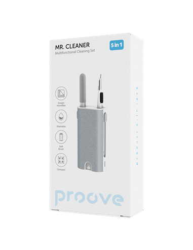 Набор для очистки Proove Mr. Cleaner 5in1, Белый | Серый