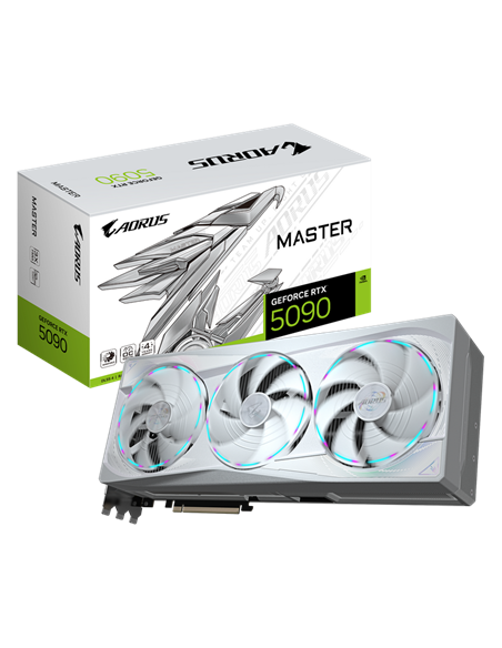Видеокарта Gigabyte Aorus Master ICE RTX5090, 32 ГБ GDDR7 512бит
