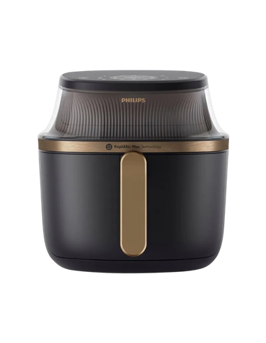 Friteuză cu aer cald Philips NA322/00, Negru | Auriu