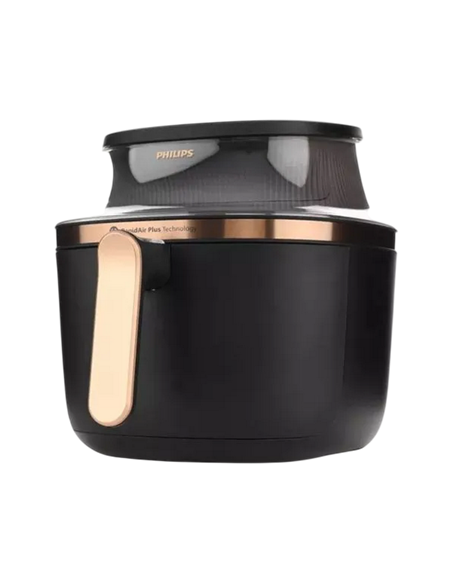 Friteuză cu aer cald Philips NA322/00, Negru | Auriu