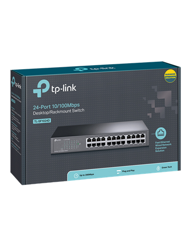 Сетевой коммутатор TP-LINK TL-SF1024D, 24x 10/100 Мбит/с